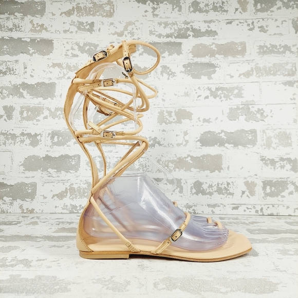 New Jeffrey Campbell Gladia Natural Gladiator Sandal H543 - Picture 5 of 11